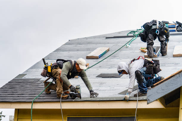 Professional Gutter Installation technician working in Cicero, IN